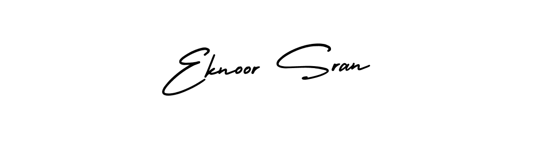 Design your own signature with our free online signature maker. With this signature software, you can create a handwritten (AmerikaSignatureDemo-Regular) signature for name Eknoor Sran. Eknoor Sran signature style 3 images and pictures png