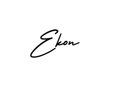 Design your own signature with our free online signature maker. With this signature software, you can create a handwritten (AmerikaSignatureDemo-Regular) signature for name Ekon. Ekon signature style 3 images and pictures png