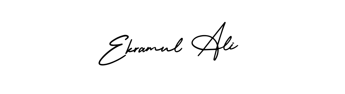 It looks lik you need a new signature style for name Ekramul Ali. Design unique handwritten (AmerikaSignatureDemo-Regular) signature with our free signature maker in just a few clicks. Ekramul Ali signature style 3 images and pictures png