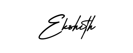 Also we have Ekshith name is the best signature style. Create professional handwritten signature collection using AmerikaSignatureDemo-Regular autograph style. Ekshith signature style 3 images and pictures png