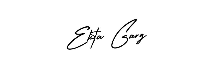 Design your own signature with our free online signature maker. With this signature software, you can create a handwritten (AmerikaSignatureDemo-Regular) signature for name Ekta Garg. Ekta Garg signature style 3 images and pictures png