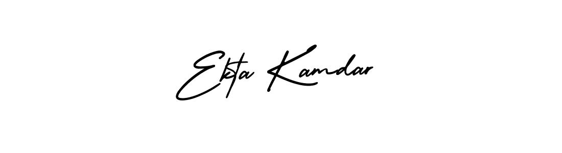 Make a beautiful signature design for name Ekta Kamdar. Use this online signature maker to create a handwritten signature for free. Ekta Kamdar signature style 3 images and pictures png