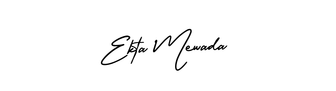 How to Draw Ekta Mewada signature style? AmerikaSignatureDemo-Regular is a latest design signature styles for name Ekta Mewada. Ekta Mewada signature style 3 images and pictures png