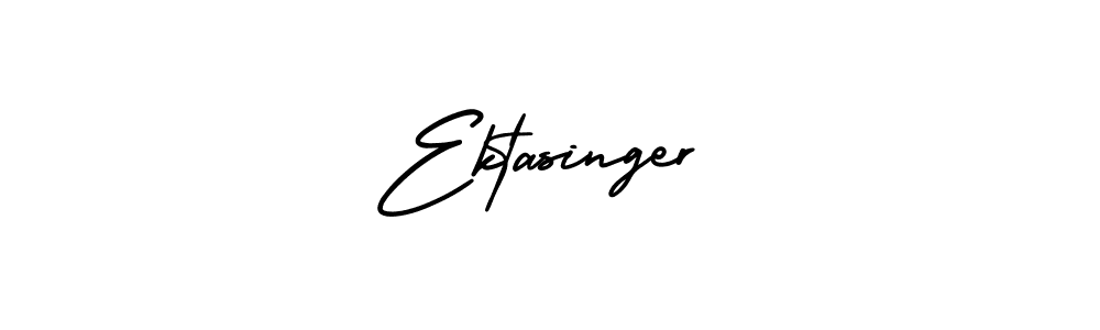 Create a beautiful signature design for name Ektasinger. With this signature (AmerikaSignatureDemo-Regular) fonts, you can make a handwritten signature for free. Ektasinger signature style 3 images and pictures png