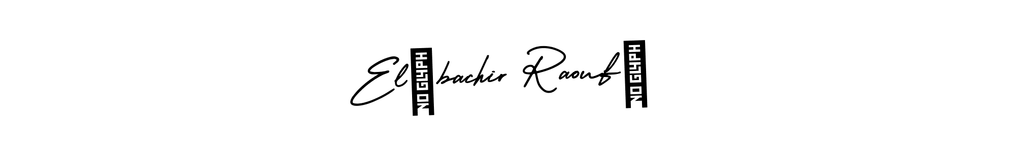 Design your own signature with our free online signature maker. With this signature software, you can create a handwritten (AmerikaSignatureDemo-Regular) signature for name El bachir Raouf . El bachir Raouf  signature style 3 images and pictures png