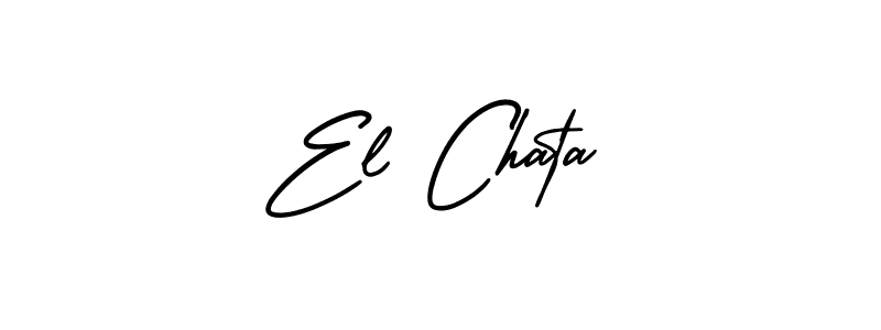 Check out images of Autograph of El Chata name. Actor El Chata Signature Style. AmerikaSignatureDemo-Regular is a professional sign style online. El Chata signature style 3 images and pictures png