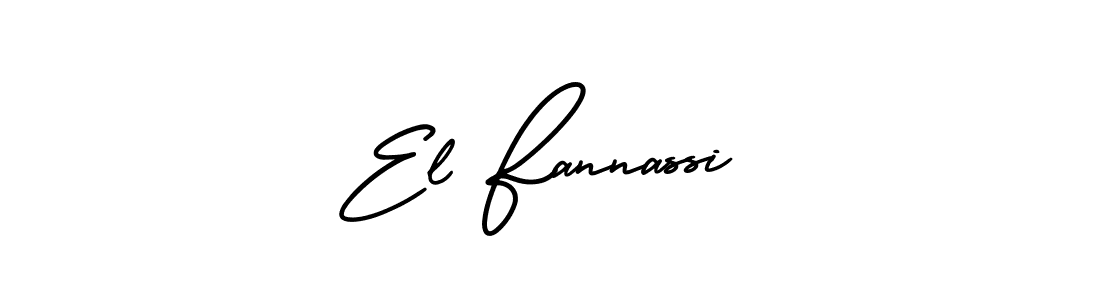 Also we have El Fannassi name is the best signature style. Create professional handwritten signature collection using AmerikaSignatureDemo-Regular autograph style. El Fannassi signature style 3 images and pictures png