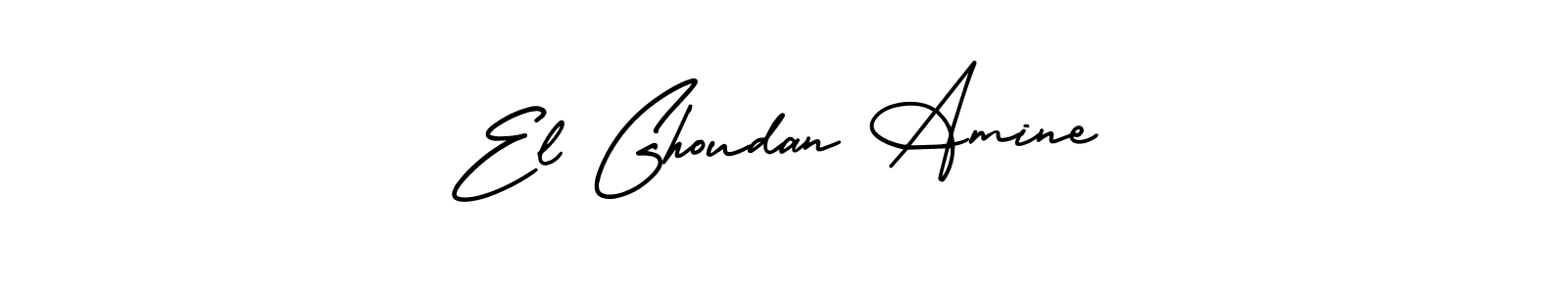 Use a signature maker to create a handwritten signature online. With this signature software, you can design (AmerikaSignatureDemo-Regular) your own signature for name El Ghoudan Amine. El Ghoudan Amine signature style 3 images and pictures png