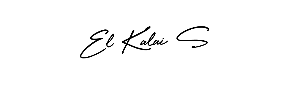 Similarly AmerikaSignatureDemo-Regular is the best handwritten signature design. Signature creator online .You can use it as an online autograph creator for name El Kalai S. El Kalai S signature style 3 images and pictures png
