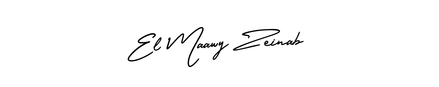 How to Draw El Maawy Zeinab signature style? AmerikaSignatureDemo-Regular is a latest design signature styles for name El Maawy Zeinab. El Maawy Zeinab signature style 3 images and pictures png