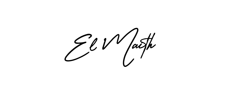 Similarly AmerikaSignatureDemo-Regular is the best handwritten signature design. Signature creator online .You can use it as an online autograph creator for name El Maith. El Maith signature style 3 images and pictures png