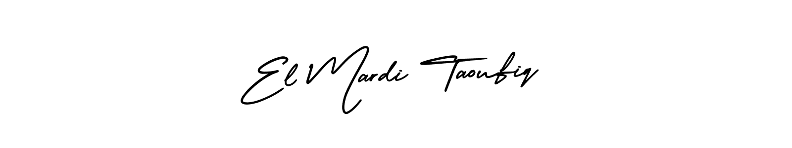 How to make El Mardi Taoufiq name signature. Use AmerikaSignatureDemo-Regular style for creating short signs online. This is the latest handwritten sign. El Mardi Taoufiq signature style 3 images and pictures png