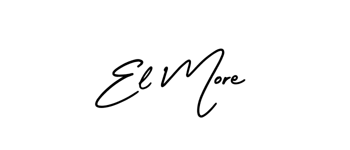 Also we have El More name is the best signature style. Create professional handwritten signature collection using AmerikaSignatureDemo-Regular autograph style. El More signature style 3 images and pictures png