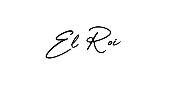 Similarly AmerikaSignatureDemo-Regular is the best handwritten signature design. Signature creator online .You can use it as an online autograph creator for name El Roi. El Roi signature style 3 images and pictures png