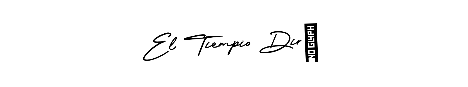 if you are searching for the best signature style for your name El Tiempio Dirà. so please give up your signature search. here we have designed multiple signature styles  using AmerikaSignatureDemo-Regular. El Tiempio Dirà signature style 3 images and pictures png