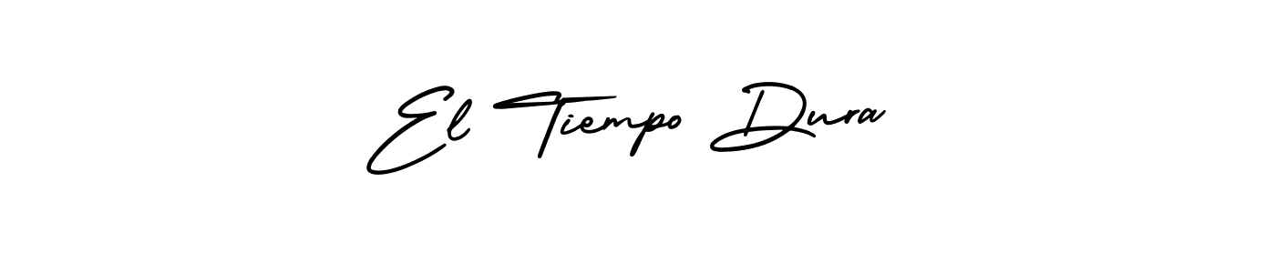 AmerikaSignatureDemo-Regular is a professional signature style that is perfect for those who want to add a touch of class to their signature. It is also a great choice for those who want to make their signature more unique. Get El Tiempo Dura name to fancy signature for free. El Tiempo Dura signature style 3 images and pictures png