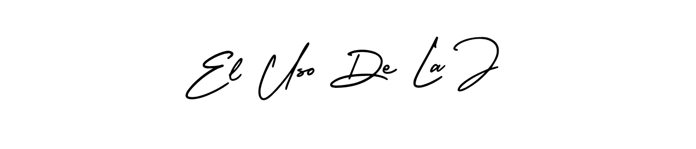 Use a signature maker to create a handwritten signature online. With this signature software, you can design (AmerikaSignatureDemo-Regular) your own signature for name El Uso De La J. El Uso De La J signature style 3 images and pictures png