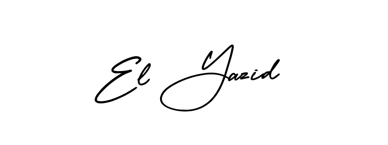 It looks lik you need a new signature style for name El Yazid. Design unique handwritten (AmerikaSignatureDemo-Regular) signature with our free signature maker in just a few clicks. El Yazid signature style 3 images and pictures png