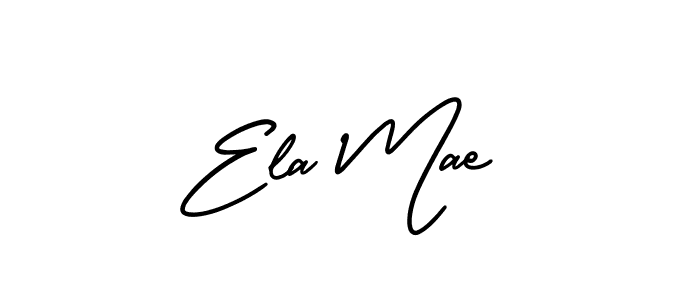 It looks lik you need a new signature style for name Ela Mae. Design unique handwritten (AmerikaSignatureDemo-Regular) signature with our free signature maker in just a few clicks. Ela Mae signature style 3 images and pictures png