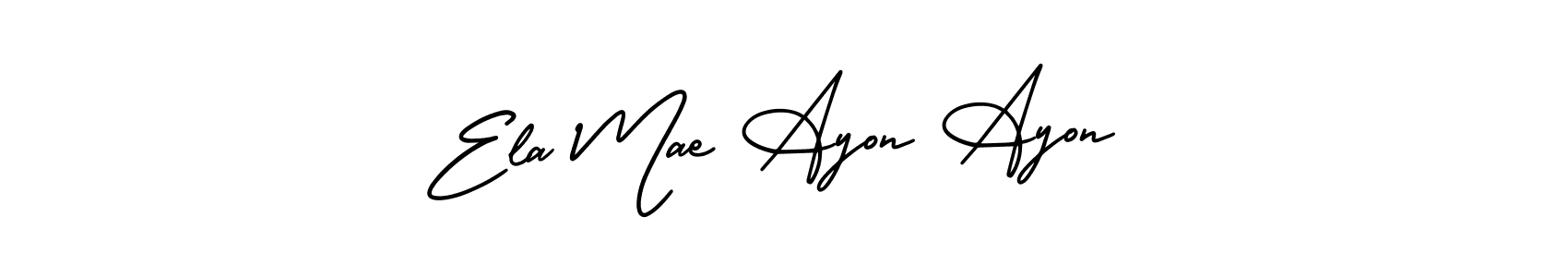 Best and Professional Signature Style for Ela Mae Ayon Ayon. AmerikaSignatureDemo-Regular Best Signature Style Collection. Ela Mae Ayon Ayon signature style 3 images and pictures png