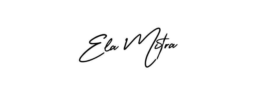 Similarly AmerikaSignatureDemo-Regular is the best handwritten signature design. Signature creator online .You can use it as an online autograph creator for name Ela Mitra. Ela Mitra signature style 3 images and pictures png