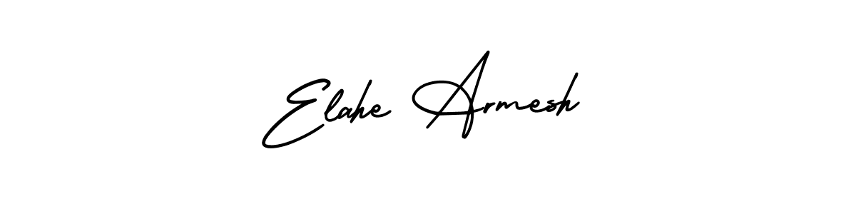 AmerikaSignatureDemo-Regular is a professional signature style that is perfect for those who want to add a touch of class to their signature. It is also a great choice for those who want to make their signature more unique. Get Elahe Armesh name to fancy signature for free. Elahe Armesh signature style 3 images and pictures png