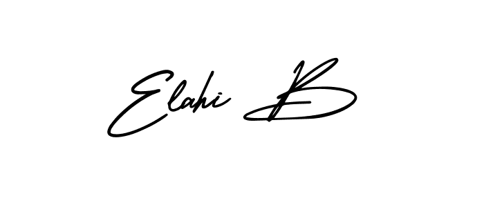 if you are searching for the best signature style for your name Elahi B. so please give up your signature search. here we have designed multiple signature styles  using AmerikaSignatureDemo-Regular. Elahi B signature style 3 images and pictures png