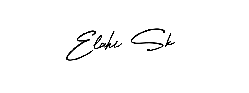 How to make Elahi Sk signature? AmerikaSignatureDemo-Regular is a professional autograph style. Create handwritten signature for Elahi Sk name. Elahi Sk signature style 3 images and pictures png