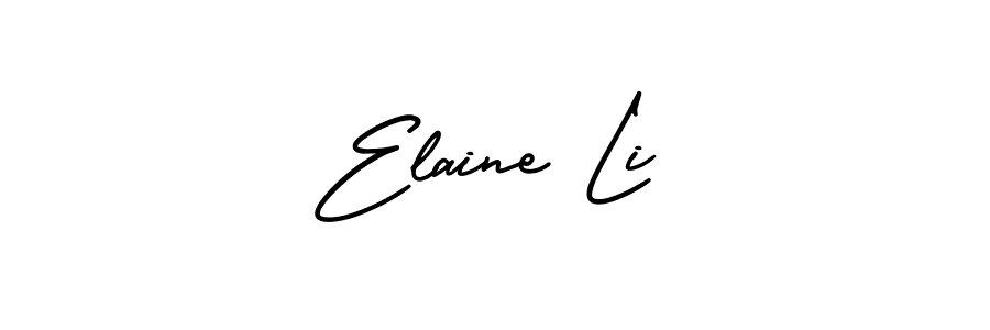 This is the best signature style for the Elaine Li name. Also you like these signature font (AmerikaSignatureDemo-Regular). Mix name signature. Elaine Li signature style 3 images and pictures png