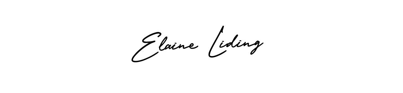 if you are searching for the best signature style for your name Elaine Liding. so please give up your signature search. here we have designed multiple signature styles  using AmerikaSignatureDemo-Regular. Elaine Liding signature style 3 images and pictures png