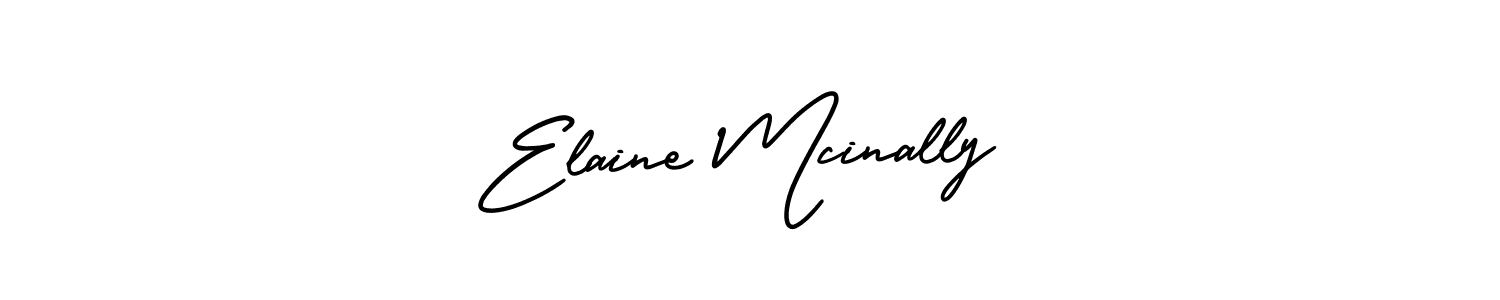 Make a beautiful signature design for name Elaine Mcinally. With this signature (AmerikaSignatureDemo-Regular) style, you can create a handwritten signature for free. Elaine Mcinally signature style 3 images and pictures png