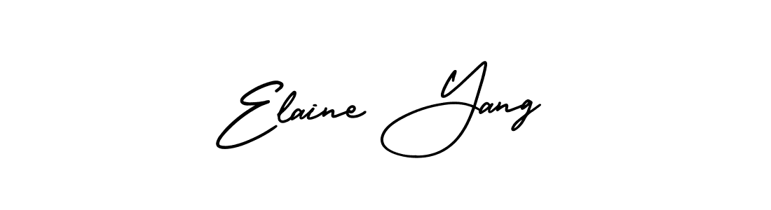 Also we have Elaine Yang name is the best signature style. Create professional handwritten signature collection using AmerikaSignatureDemo-Regular autograph style. Elaine Yang signature style 3 images and pictures png