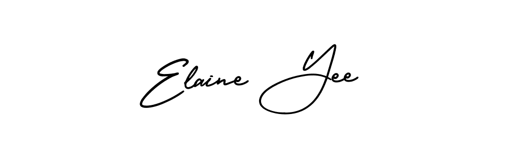 Also You can easily find your signature by using the search form. We will create Elaine Yee name handwritten signature images for you free of cost using AmerikaSignatureDemo-Regular sign style. Elaine Yee signature style 3 images and pictures png