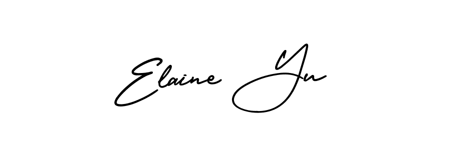 How to make Elaine Yu signature? AmerikaSignatureDemo-Regular is a professional autograph style. Create handwritten signature for Elaine Yu name. Elaine Yu signature style 3 images and pictures png