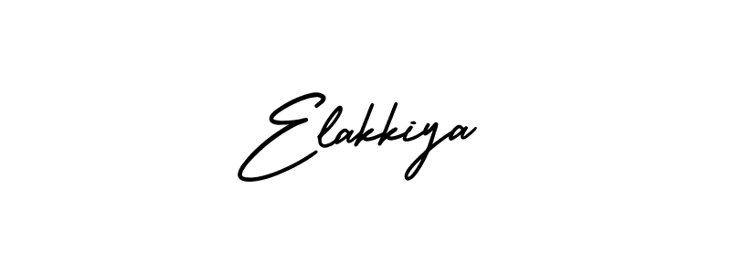 if you are searching for the best signature style for your name Elakkiya. so please give up your signature search. here we have designed multiple signature styles  using AmerikaSignatureDemo-Regular. Elakkiya signature style 3 images and pictures png