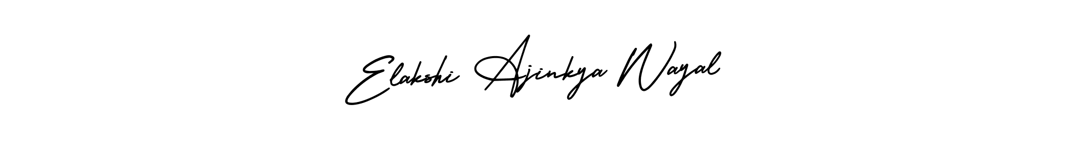 Check out images of Autograph of Elakshi Ajinkya Wayal name. Actor Elakshi Ajinkya Wayal Signature Style. AmerikaSignatureDemo-Regular is a professional sign style online. Elakshi Ajinkya Wayal signature style 3 images and pictures png