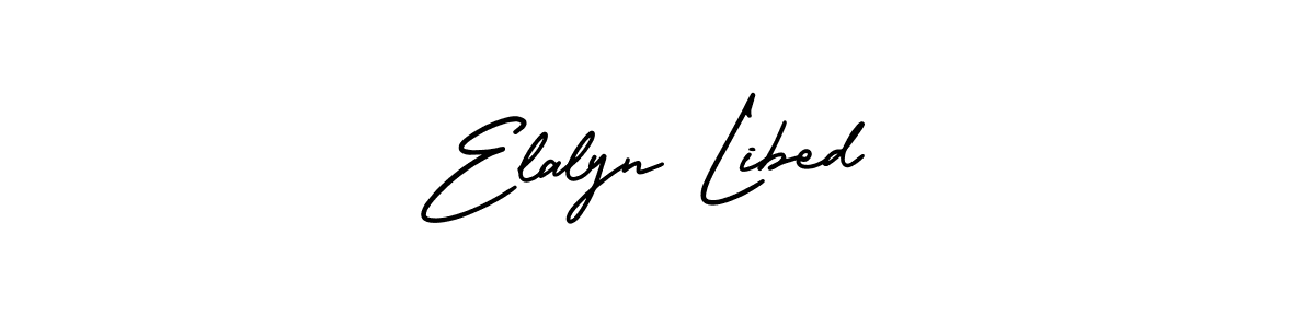 Make a beautiful signature design for name Elalyn Libed. With this signature (AmerikaSignatureDemo-Regular) style, you can create a handwritten signature for free. Elalyn Libed signature style 3 images and pictures png