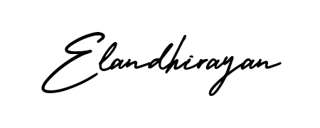 The AmerikaSignatureDemo-Regular lettering style adds unique flourish to name Elandhirayan. Stand out with a custom digital autograph made in seconds. Elandhirayan signature style 3 images and pictures png