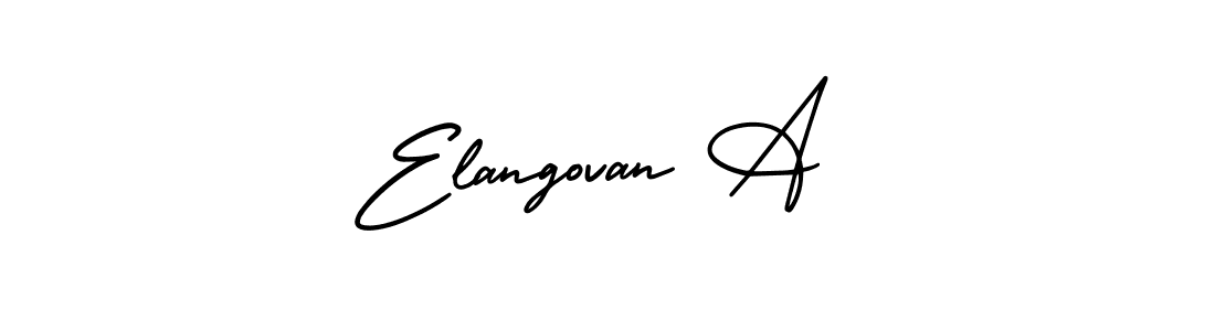 Also You can easily find your signature by using the search form. We will create Elangovan A name handwritten signature images for you free of cost using AmerikaSignatureDemo-Regular sign style. Elangovan A signature style 3 images and pictures png