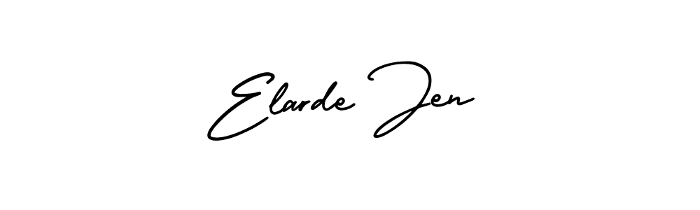 It looks lik you need a new signature style for name Elarde Jen. Design unique handwritten (AmerikaSignatureDemo-Regular) signature with our free signature maker in just a few clicks. Elarde Jen signature style 3 images and pictures png