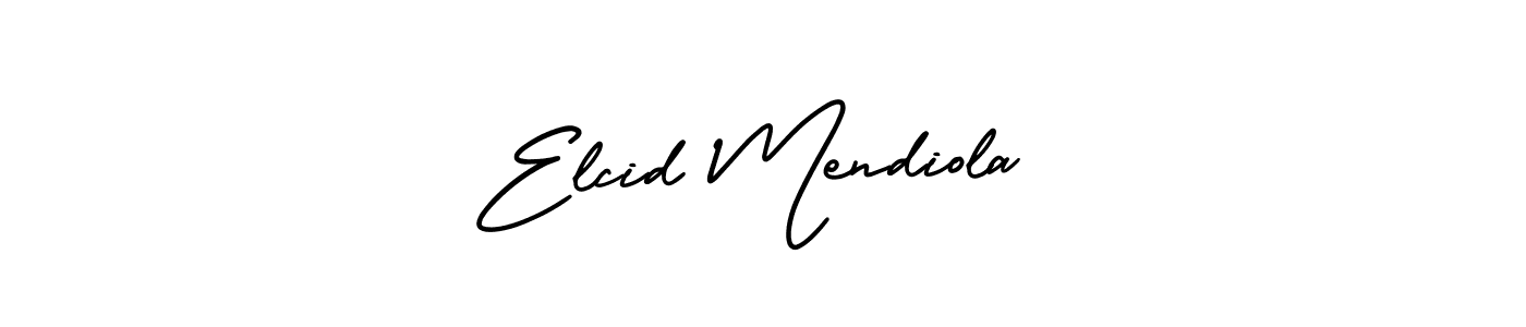 Best and Professional Signature Style for Elcid Mendiola. AmerikaSignatureDemo-Regular Best Signature Style Collection. Elcid Mendiola signature style 3 images and pictures png