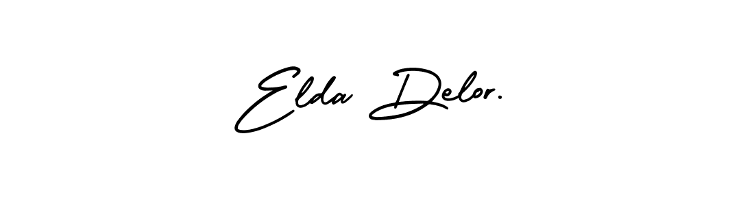 It looks lik you need a new signature style for name Elda Delor.. Design unique handwritten (AmerikaSignatureDemo-Regular) signature with our free signature maker in just a few clicks. Elda Delor. signature style 3 images and pictures png