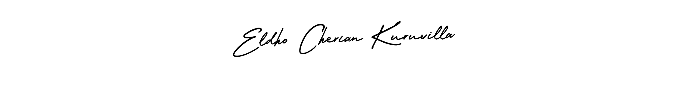 AmerikaSignatureDemo-Regular is a professional signature style that is perfect for those who want to add a touch of class to their signature. It is also a great choice for those who want to make their signature more unique. Get Eldho Cherian Kuruvilla name to fancy signature for free. Eldho Cherian Kuruvilla signature style 3 images and pictures png