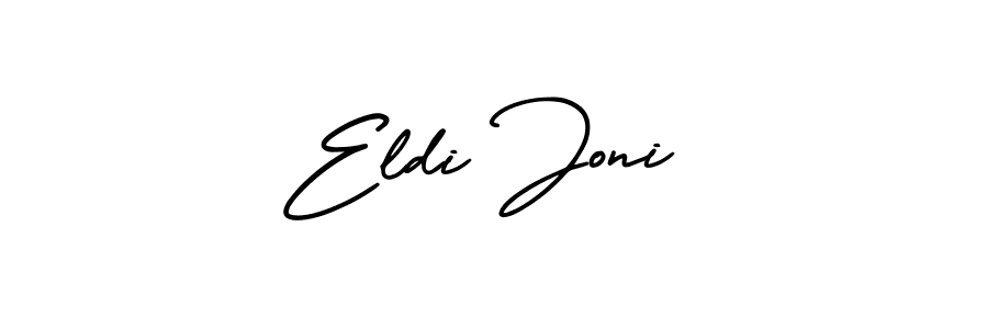 Make a short Eldi Joni signature style. Manage your documents anywhere anytime using AmerikaSignatureDemo-Regular. Create and add eSignatures, submit forms, share and send files easily. Eldi Joni signature style 3 images and pictures png