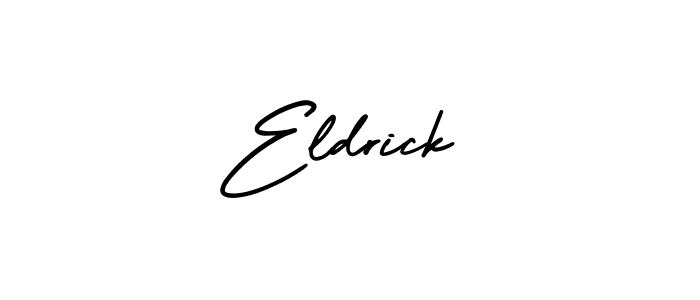 Eldrick stylish signature style. Best Handwritten Sign (AmerikaSignatureDemo-Regular) for my name. Handwritten Signature Collection Ideas for my name Eldrick. Eldrick signature style 3 images and pictures png