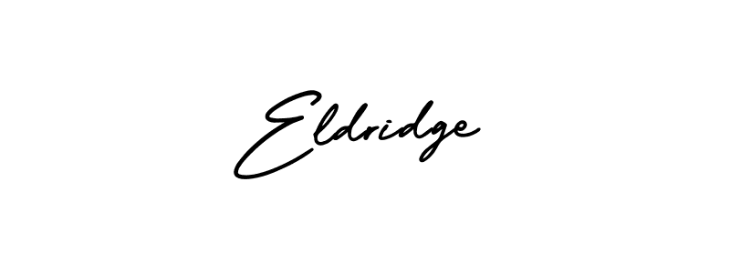 How to make Eldridge name signature. Use AmerikaSignatureDemo-Regular style for creating short signs online. This is the latest handwritten sign. Eldridge signature style 3 images and pictures png