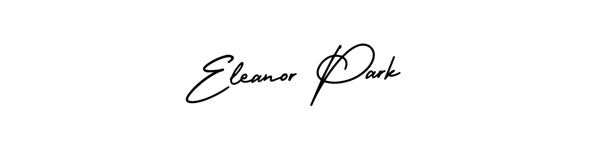 You should practise on your own different ways (AmerikaSignatureDemo-Regular) to write your name (Eleanor Park) in signature. don't let someone else do it for you. Eleanor Park signature style 3 images and pictures png