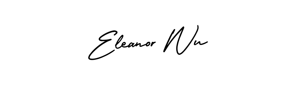 AmerikaSignatureDemo-Regular is a professional signature style that is perfect for those who want to add a touch of class to their signature. It is also a great choice for those who want to make their signature more unique. Get Eleanor Wu name to fancy signature for free. Eleanor Wu signature style 3 images and pictures png