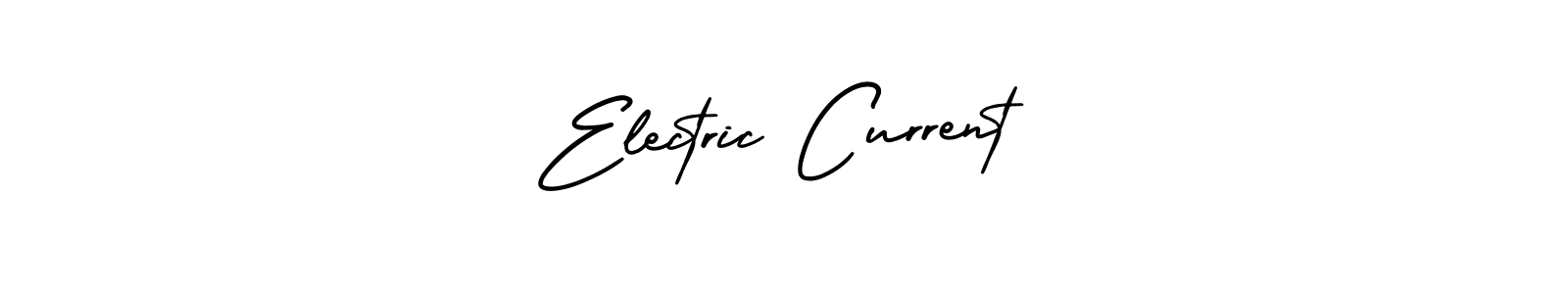 How to make Electric Current signature? AmerikaSignatureDemo-Regular is a professional autograph style. Create handwritten signature for Electric Current name. Electric Current signature style 3 images and pictures png