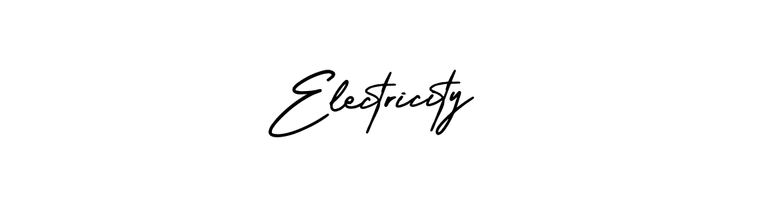 Electricity stylish signature style. Best Handwritten Sign (AmerikaSignatureDemo-Regular) for my name. Handwritten Signature Collection Ideas for my name Electricity. Electricity signature style 3 images and pictures png